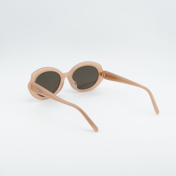 Loewe LW40147F 72E Sunglasses Pink Geometric Frame, Brown Lenses main image 7